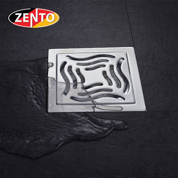 Phễu thoát sàn chống mùi inox Zento TS131-L (100x100)